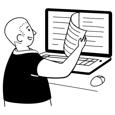 Estudante aprendendo online